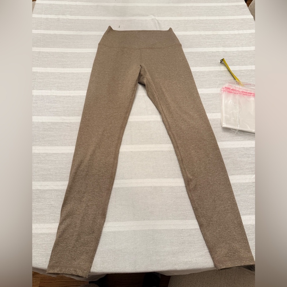 Quince Brown High-Waisted Leggings